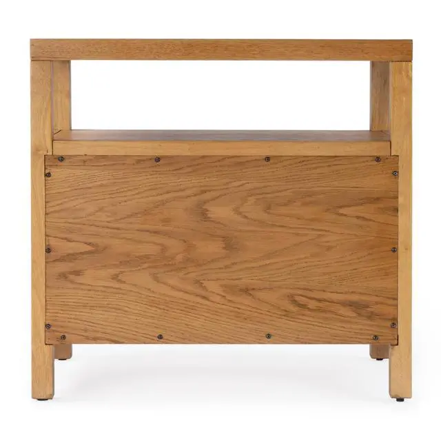 Alt view image 7 of 7 - Nora 2-Drawer Wide Nightstand in Brown 5732452