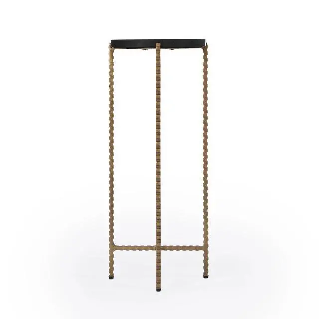 Alt view image 3 of 7 - Nigella Granite Cross Legs Side Table in Multi-Color 5612414