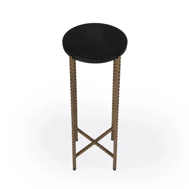 Alt view image 4 of 7 - Nigella Granite Cross Legs Side Table in Multi-Color 5612414