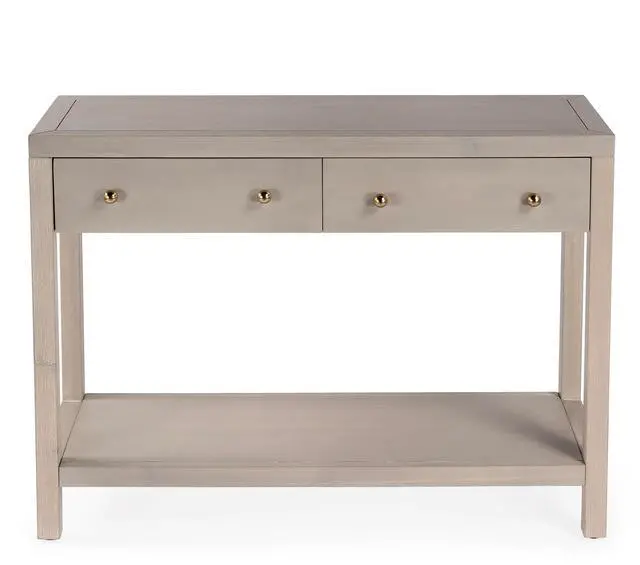 Alt view image 7 of 7 - Nora 2 Drawer Console Table in Taupe 5739450