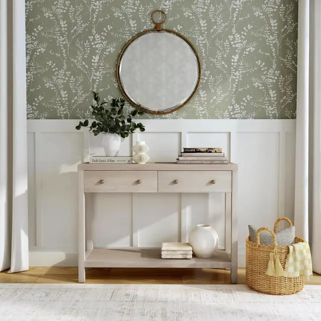 Alt view image 5 of 7 - Nora 2 Drawer Console Table in Taupe 5739450