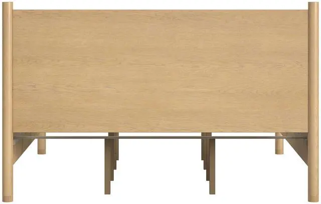 Alt view image 2 of 7 - Lennon Rounded Leg Platform King Bed in Light Brown 5764473