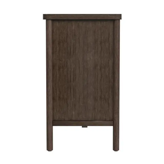 Alt view image 3 of 7 - Lennon 6 Drawer Rounded Leg Dresser in Brown 5755474