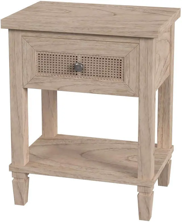 Main image of Flagstaff 1-Drawer Cane Nightstand in Natural 5758449