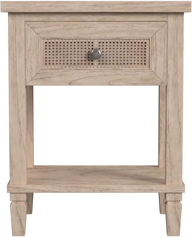 Alt view image 6 of 7 - Flagstaff 1-Drawer Cane Nightstand in Natural 5758449