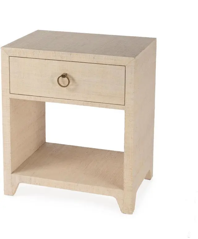 Main image of Bar Harbor Raffia 1 Drawer Nightstand in Natural 5669362