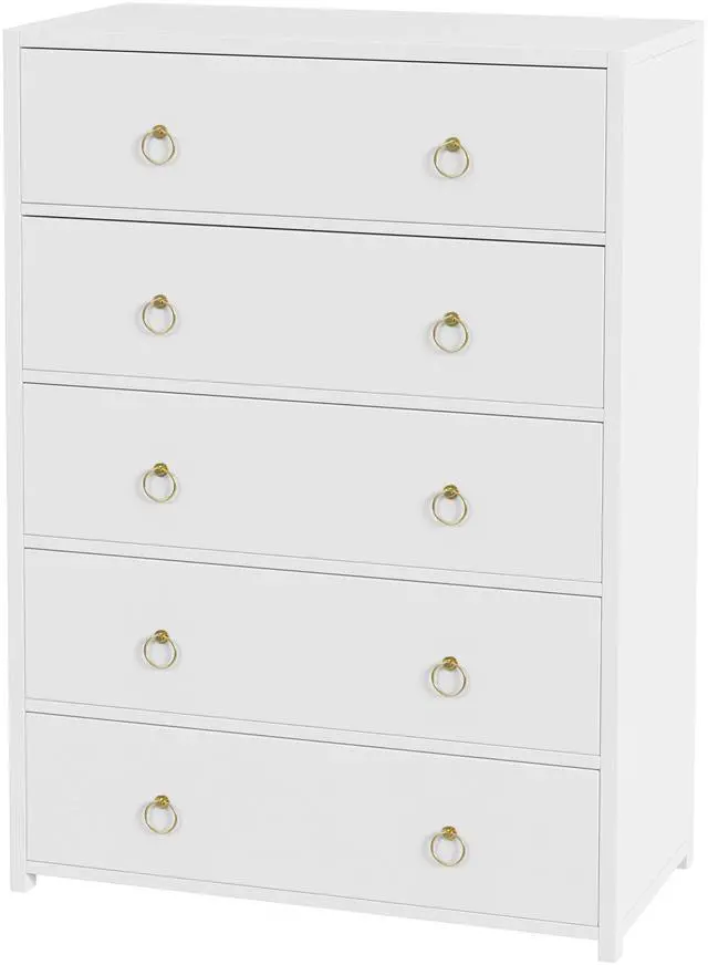 Alt view image 6 of 12 - Butler Specialty Company Lark 5 Drawer Dresser, White