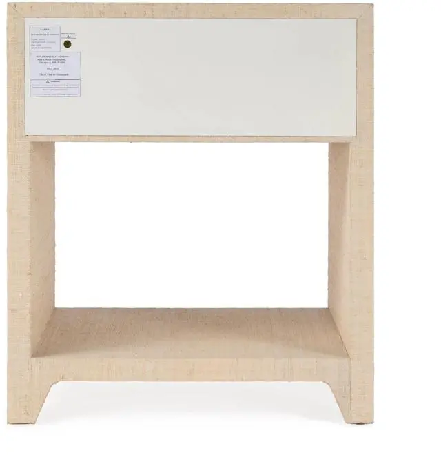 Alt view image 6 of 7 - Bar Harbor Raffia 1 Drawer Nightstand in Natural 5669362