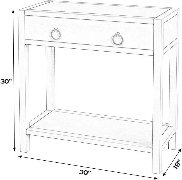 Alt view image 9 of 12 - Butler Specialty Company Lark 30" Natural Wood 1 Drawer Nightstand, Light Brown