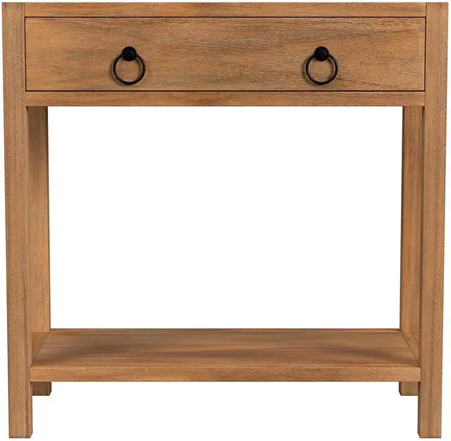 Alt view image 7 of 12 - Butler Specialty Company Lark 30" Natural Wood 1 Drawer Nightstand, Light Brown