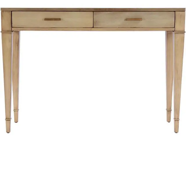 Alt view image 6 of 7 - Kai 2 Drawer 45" Wood Console Table in Beige 5714424