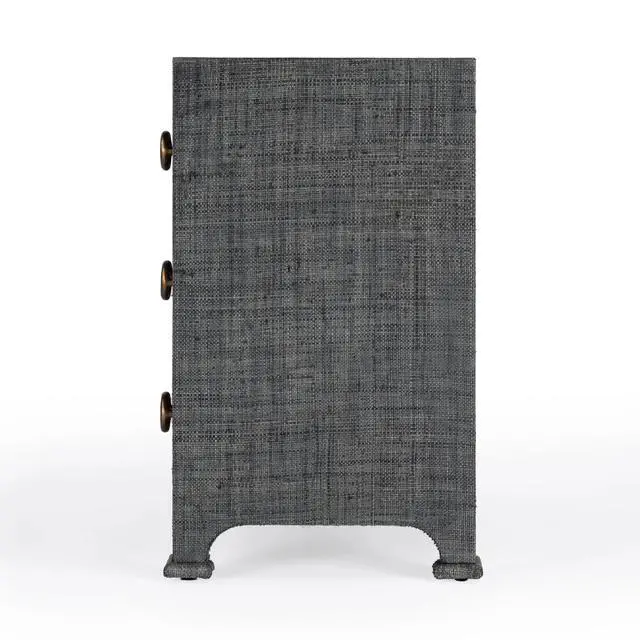Alt view image 3 of 6 - Chatham Raffia Chest in Charcoal 9130420