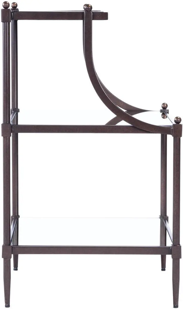 Alt view image 3 of 7 - Peninsula Mirrored & Side Table in Bronze 7015025