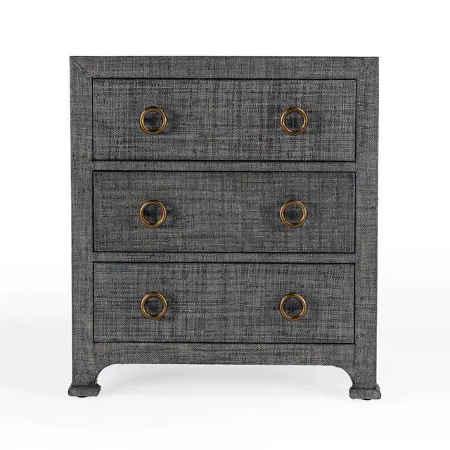 Alt view image 2 of 6 - Chatham Raffia Chest in Charcoal 9130420