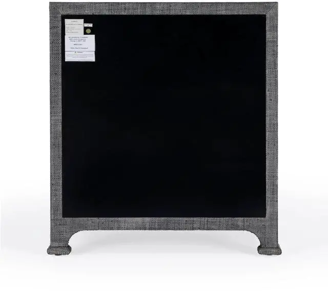 Alt view image 6 of 6 - Chatham Raffia Chest in Charcoal 9130420