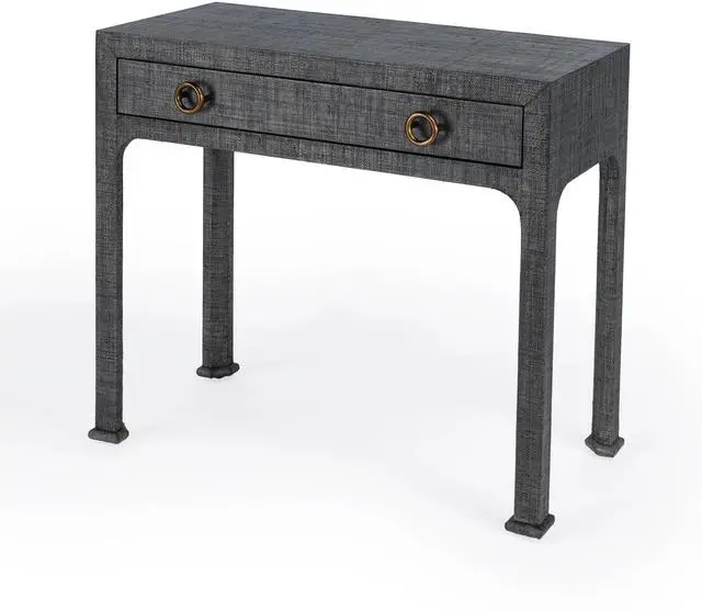 Main image of Chatham Raffia Console Table in Charcoal 9146420