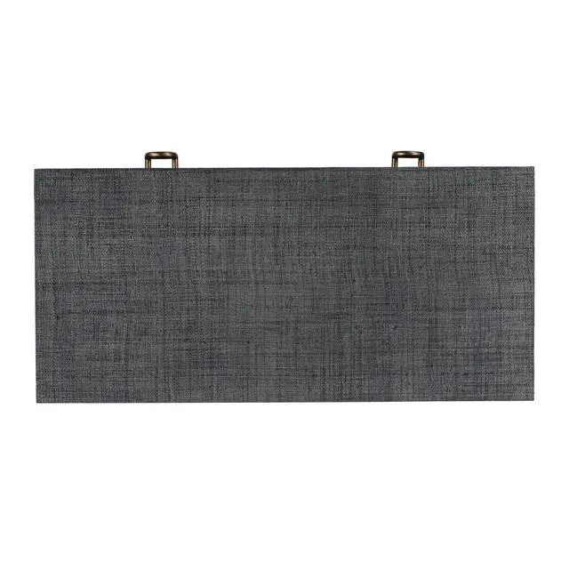Alt view image 2 of 6 - Chatham Raffia Console Table in Charcoal 9146420