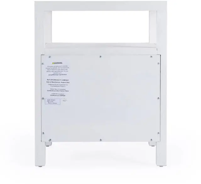 Alt view image 3 of 7 - Nora 2-Drawer Nightstand in White 5734477