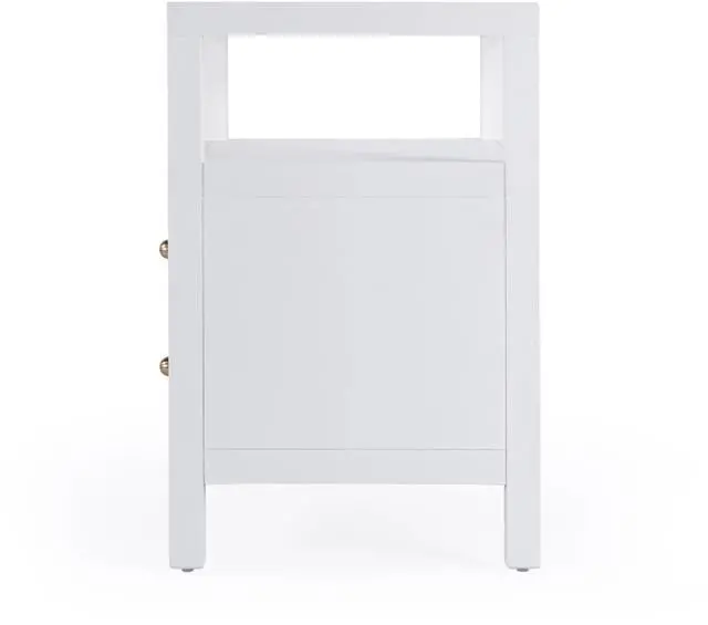 Alt view image 7 of 7 - Nora 2-Drawer Nightstand in White 5734477