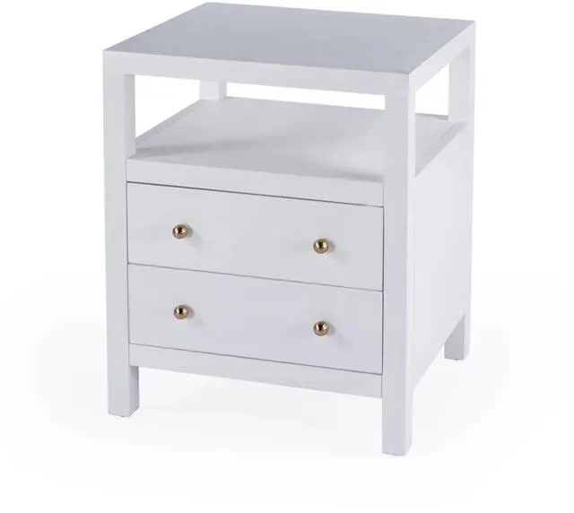 Main image of Nora 2-Drawer Nightstand in White 5734477