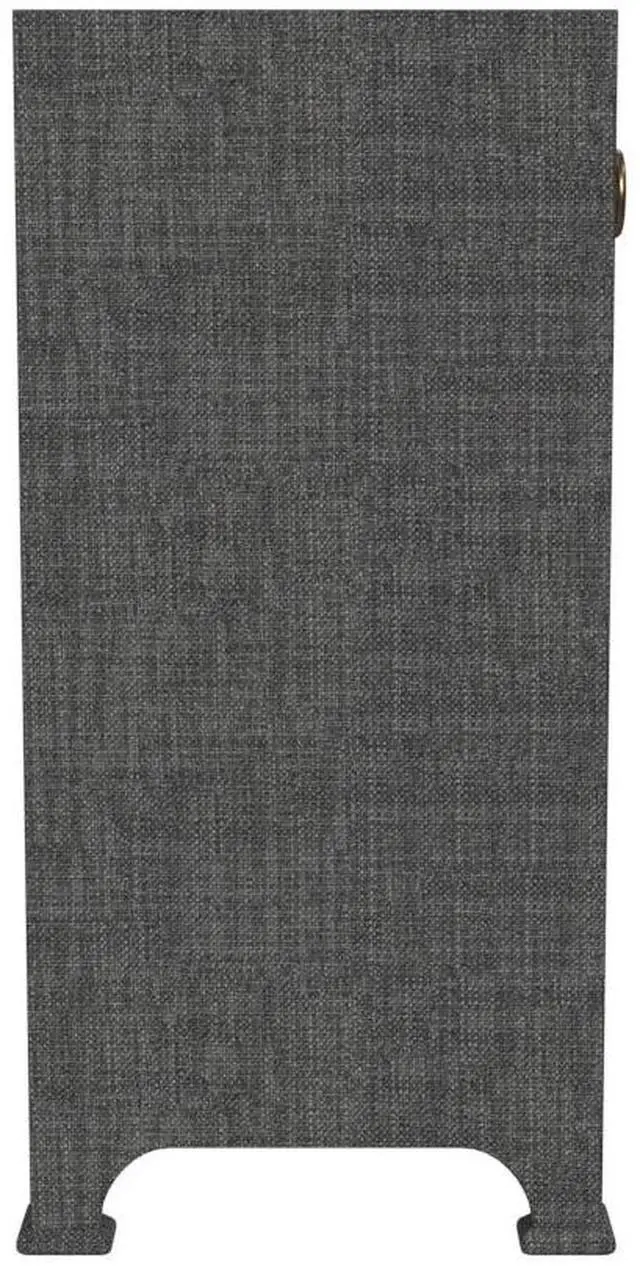 Alt view image 4 of 6 - Chatham 2-Drawer Raffia Cabinet in Charcoal 9151420