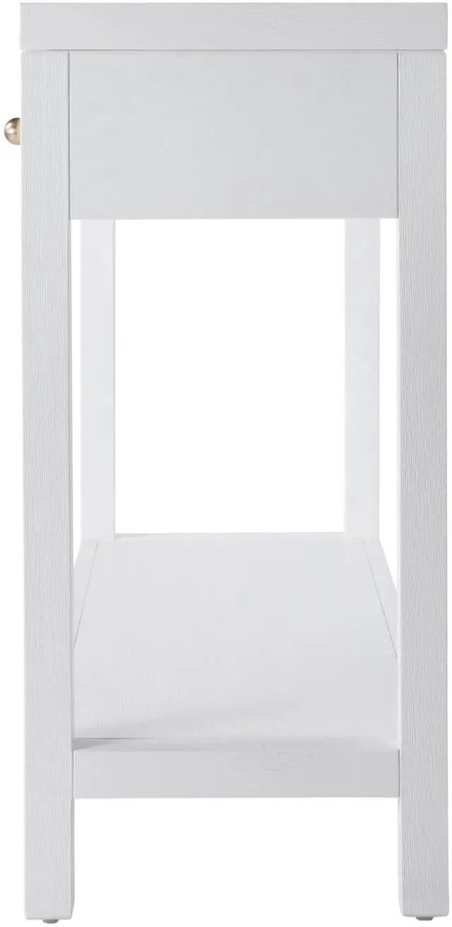Alt view image 6 of 6 - Nora 2 Drawer Console Table in White 5739477