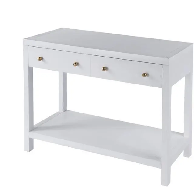 Main image of Nora 2 Drawer Console Table in White 5739477