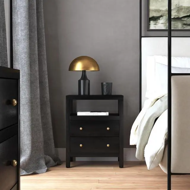 Alt view image 2 of 7 - Nora 2-Drawer Nightstand in Coffee 5734451