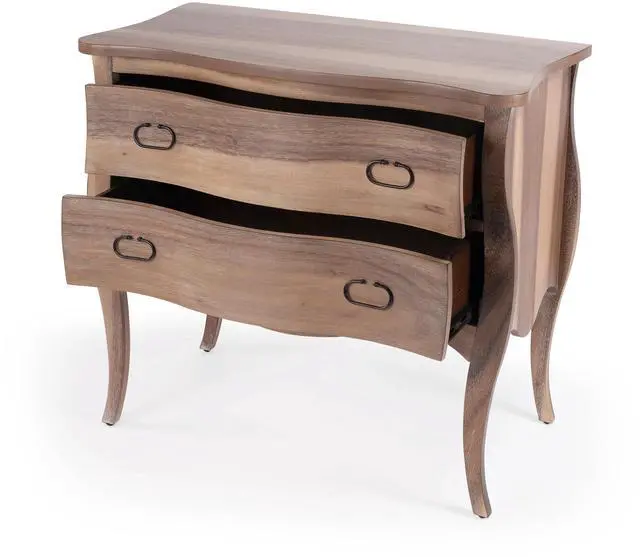 Alt view image 3 of 7 - Rochelle Natural 2 Drawer Chest in Light Brown 9307312
