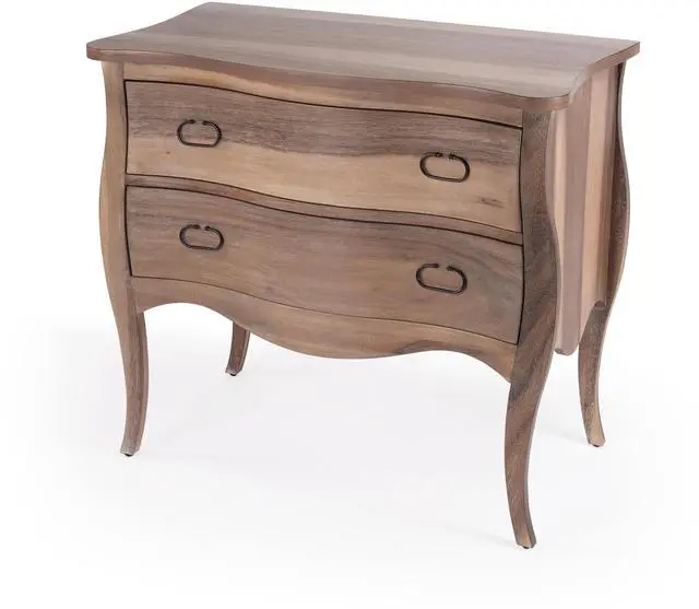 Main image of Rochelle Natural 2 Drawer Chest in Light Brown 9307312