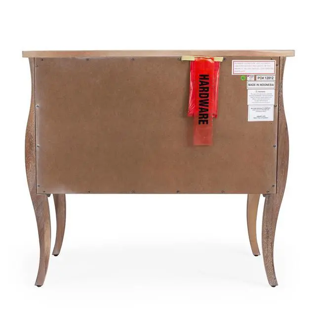 Alt view image 5 of 7 - Rochelle Natural 2 Drawer Chest in Light Brown 9307312
