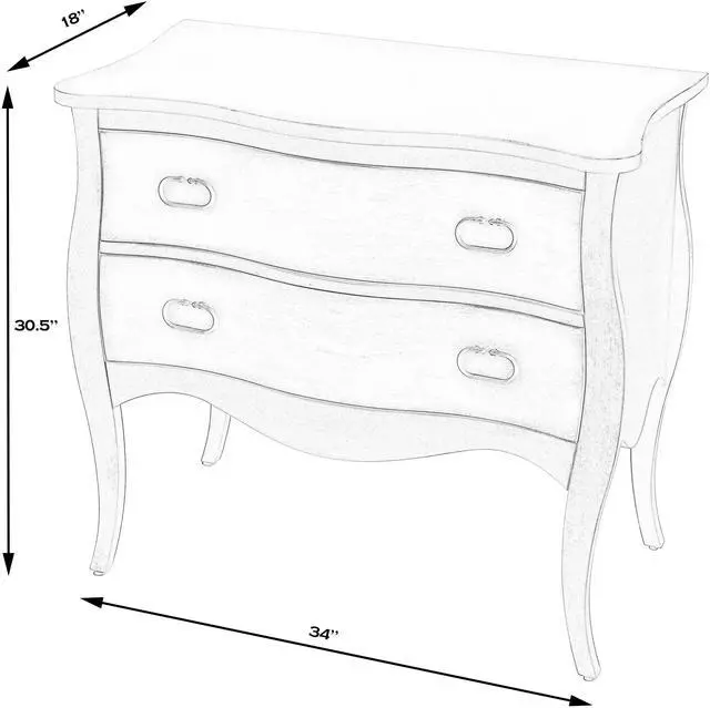 Alt view image 6 of 7 - Rochelle Natural 2 Drawer Chest in Light Brown 9307312