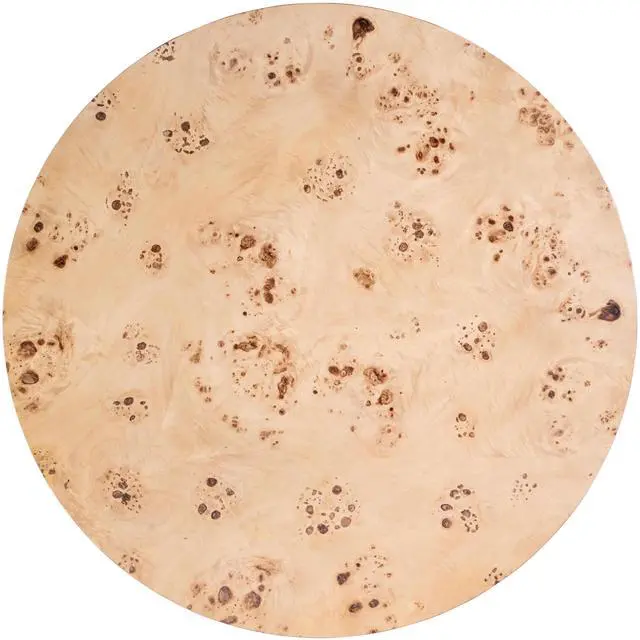 Alt view image 2 of 3 - Billie Round Burl Coffee Table in Brown 5790443