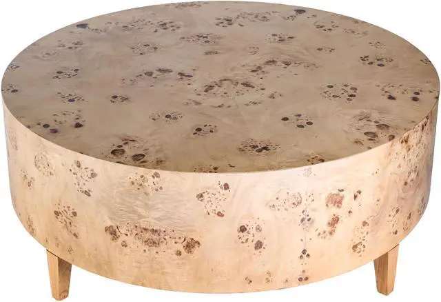 Main image of Billie Round Burl Coffee Table in Brown 5790443