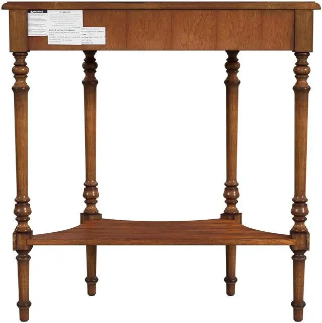 Alt view image 3 of 7 - Danelle Demilune Console Table in Medium Brown 7027011