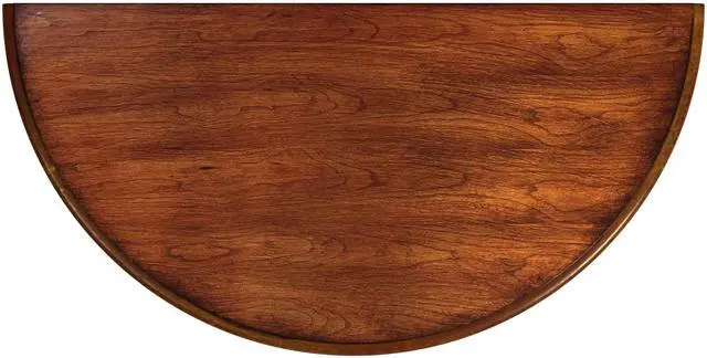 Alt view image 4 of 7 - Danelle Demilune Console Table in Medium Brown 7027011