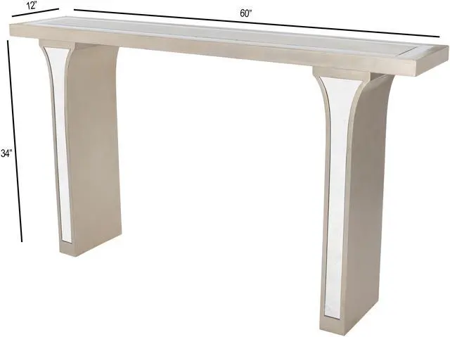 Alt view image 9 of 13 - Butler Specialty Company, Katya Silver & Mirrored Console Table, Silver