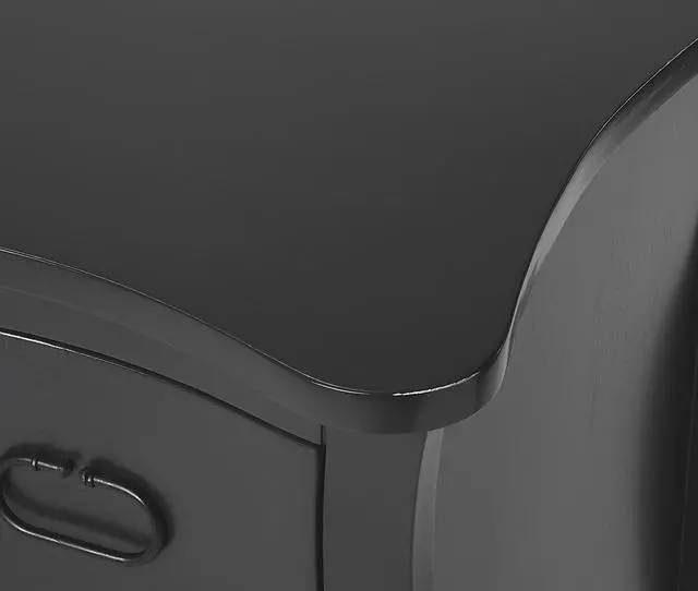 Alt view image 5 of 7 - Rochelle 2 Drawer Chest in Black 9307295