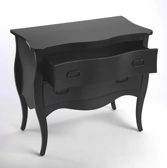 Alt view image 2 of 7 - Rochelle 2 Drawer Chest in Black 9307295