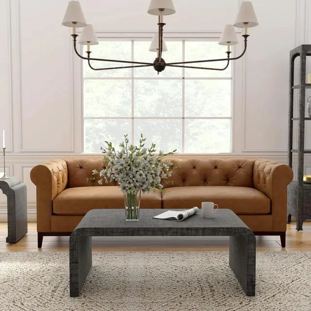 Alt view image 6 of 7 - Chatham Waterfall Charcoal Coffee Table in Charcoal 9744420