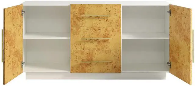 Main image of Abel 59 Inch Burl Wood Sideboard Buffet TV Stand by Modway EEI-6848-WHI-BUR