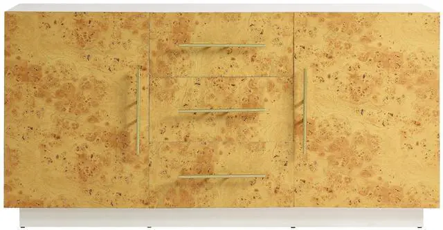 Alt view image 6 of 7 - Abel 59 Inch Burl Wood Sideboard Buffet TV Stand by Modway EEI-6848-WHI-BUR