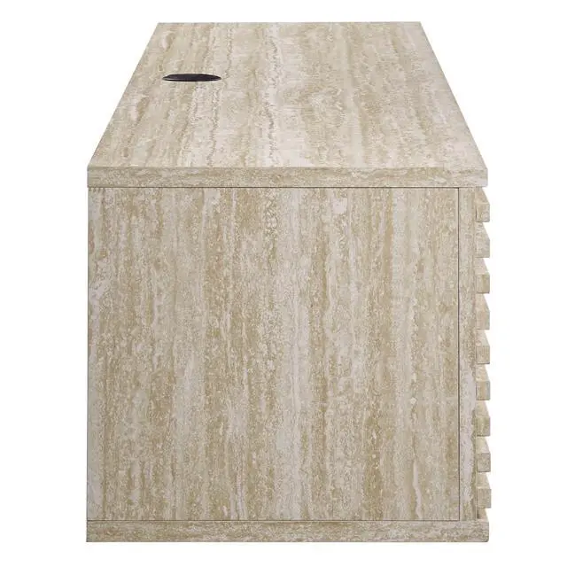 Alt view image 5 of 7 - Render 70" Faux Travertine Wall-Mount Media Console TV Stand by Modway EEI-6965-TRA