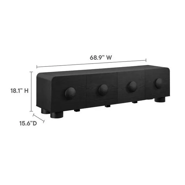Alt view image 3 of 7 - Sonnet 69" Low Profile TV Stand by Modway EEI-7011