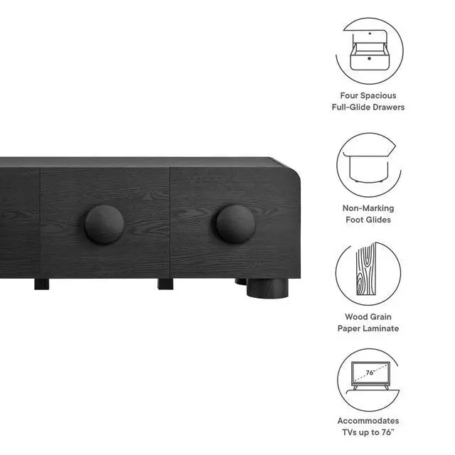 Alt view image 2 of 7 - Sonnet 69" Low Profile TV Stand by Modway EEI-7011