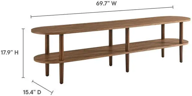 Alt view image 3 of 7 - Torus Oval Wood TV Stand by Modway EEI-7158