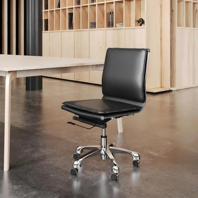 Alt view image 2 of 7 - Lider Plus Armless Office Chair and Liderato Office Chair