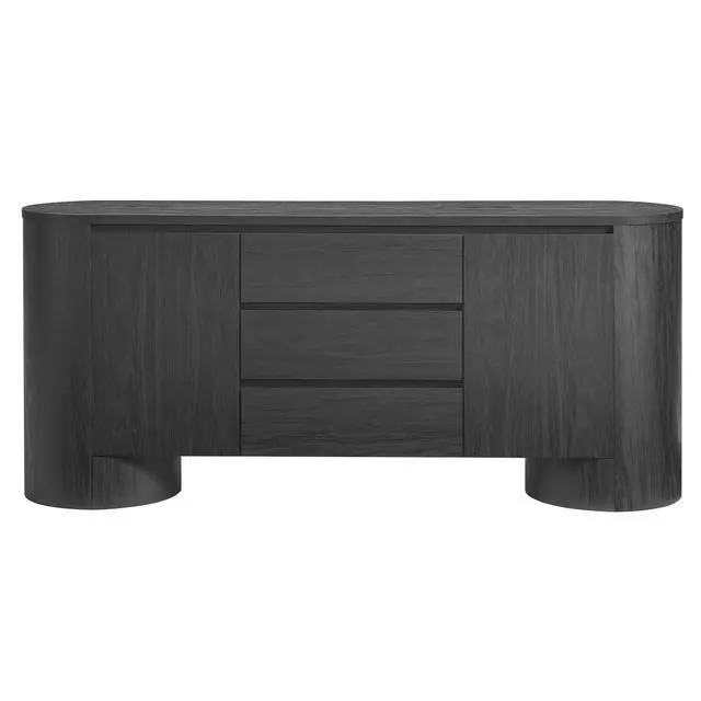 Alt view image 5 of 7 - Duval 71" Rounded Sideboard Storage Cabinet by Modway
