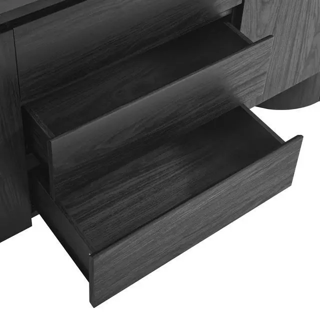 Alt view image 7 of 7 - Duval 71" Rounded Sideboard Storage Cabinet by Modway