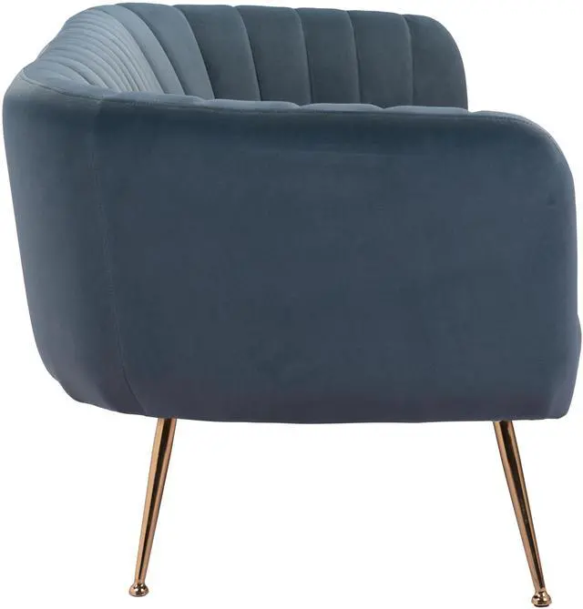 Alt view image 2 of 7 - Deco Sofa with Gold Accents